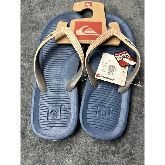Quiksilver Haleiwa Men's Flip Flops Bwt Sandal Size 8 - Picture 7 of 16